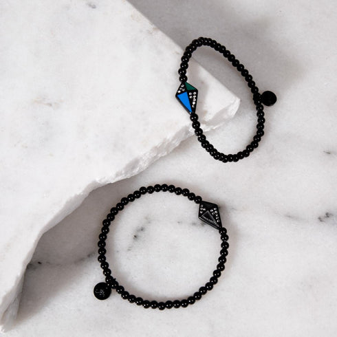 Kite | Gunmetal |  Enamel | Crystal Charm Bracelet